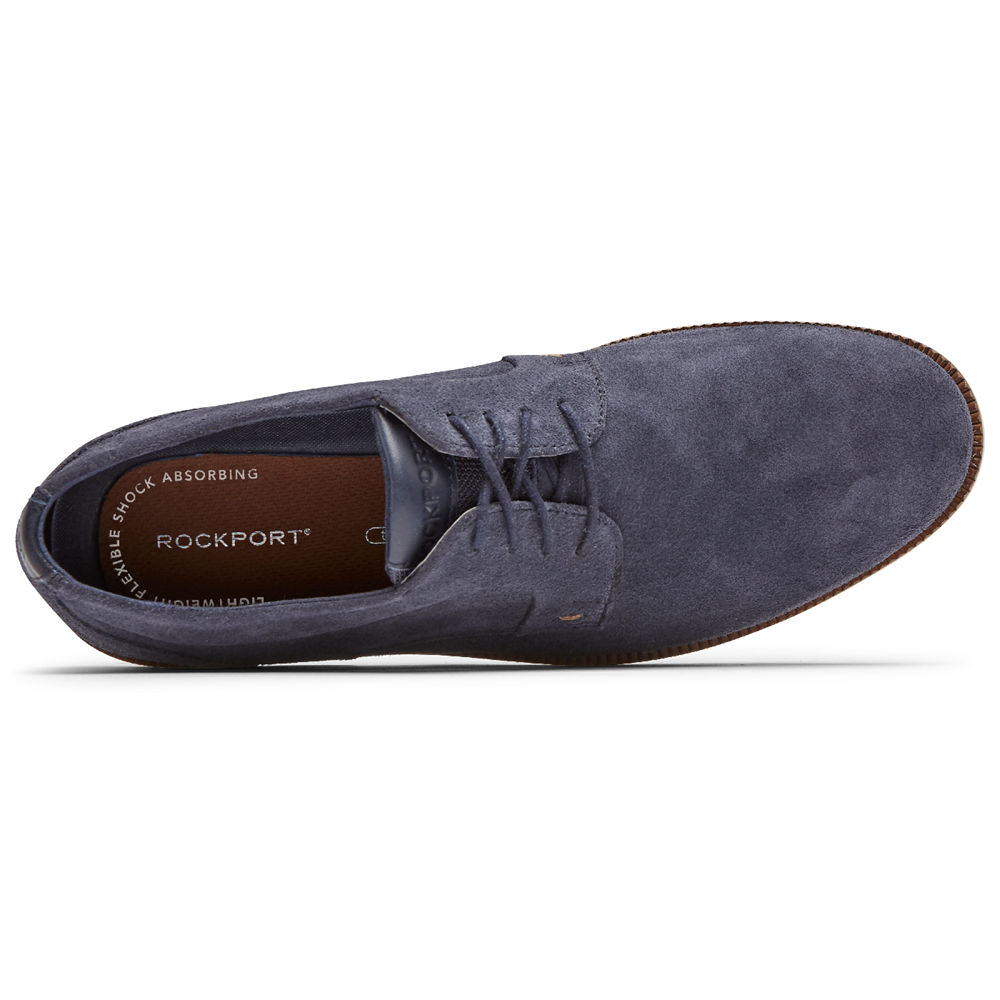 Rockport Singapore Mens Oxfords - Sharp & Ready 2 Plain Toe Blue - AN6587314